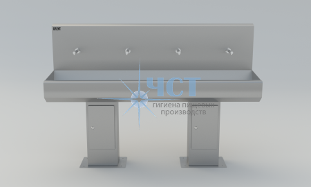 Умывальник 4 - Секционный на стойке GRENT - S – 04