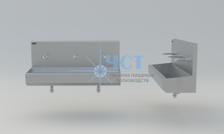 Умывальник 3 - Секционный подвесной GRENT - P – 03