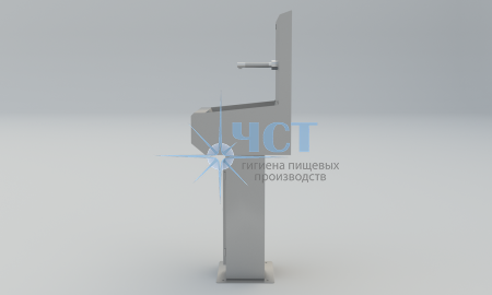 Умывальник 1 - Секционный на стойке GRENT - S – 01 (без локтевого дозатора)
