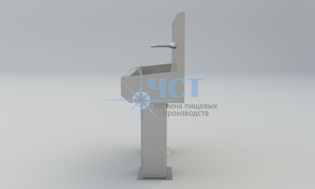 Умывальник 3 - Секционный на стойке GRENT - S – 03 (без локтевого дозатора)