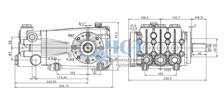 Плунжерный насос DSG3025-N24